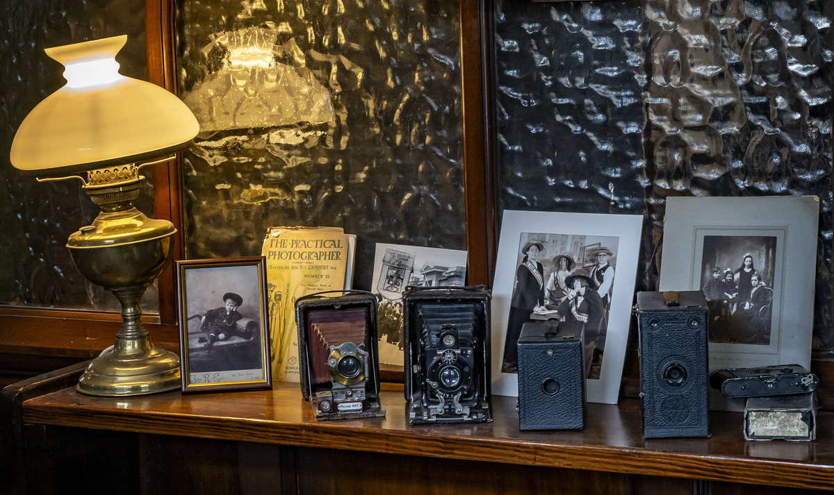 Photographers shop window